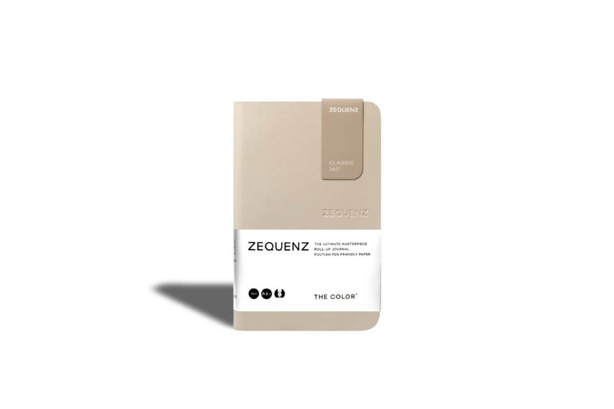 Carnet ZEQUENZ The Color - A6 - Ligné - Taupe - 8859340512894