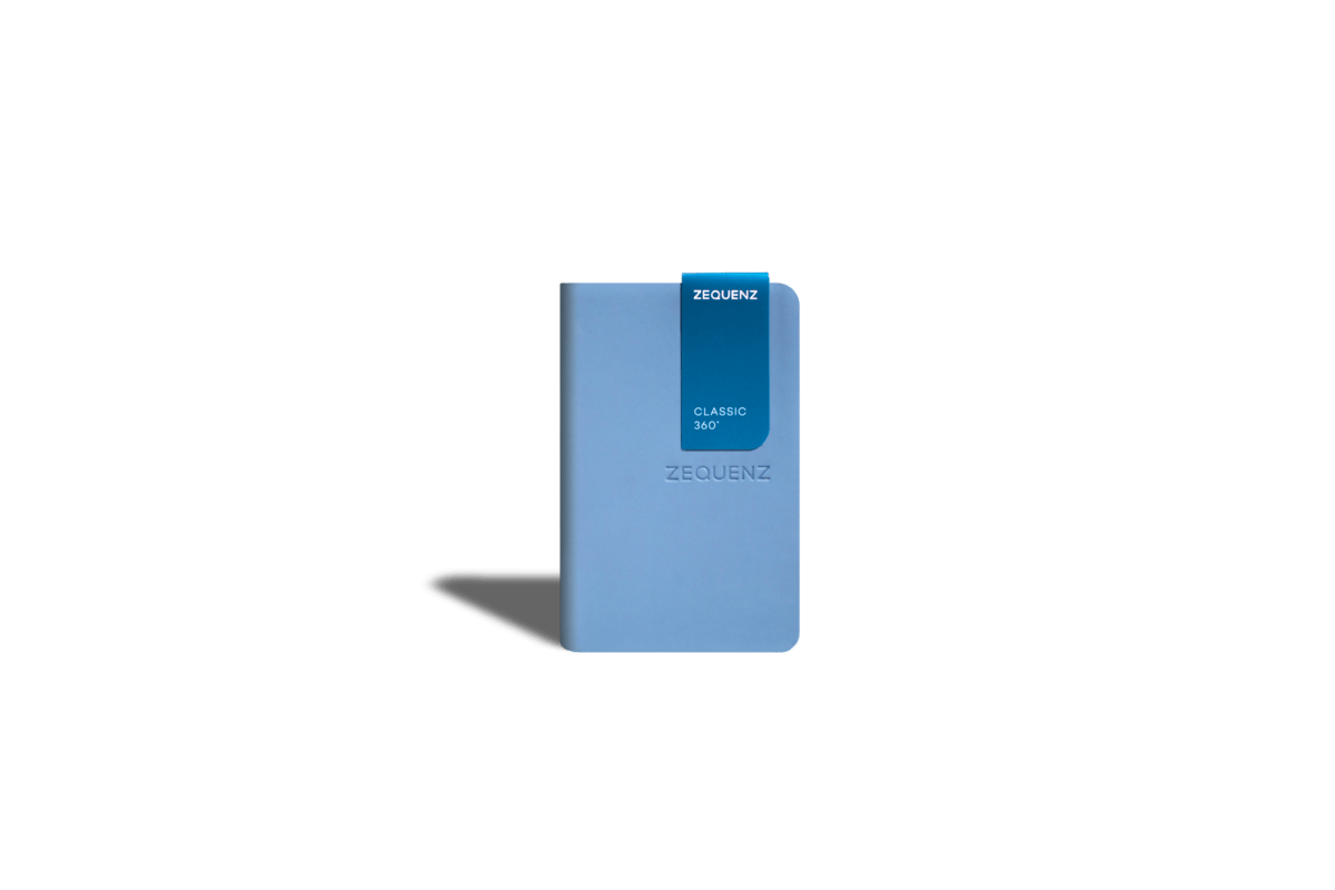 Carnet ZEQUENZ The Color - A7 - Ligné - Light Blue - 8859340524385