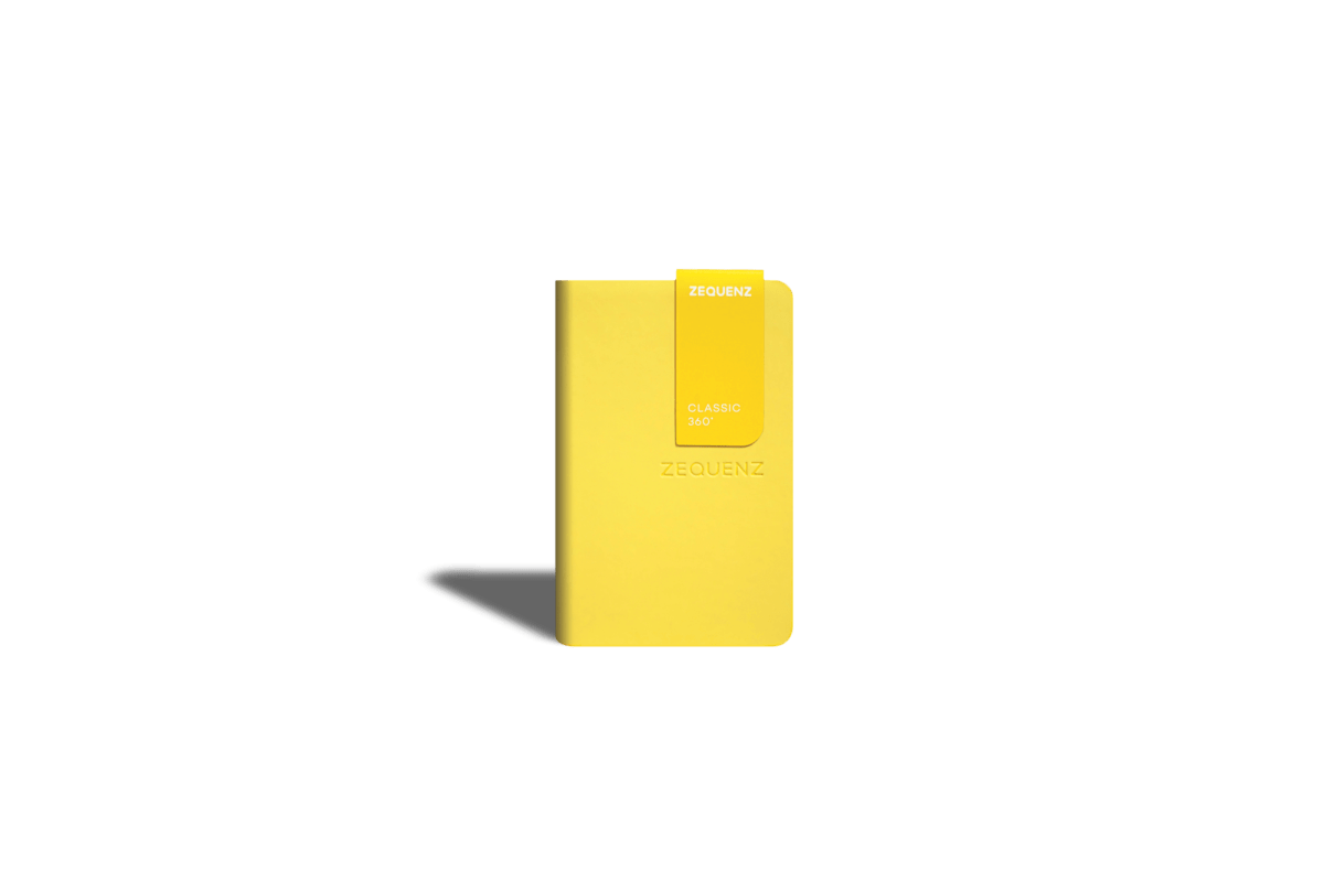 Carnet ZEQUENZ The Color - A7 - Ligné - Mustard - 8859340524309