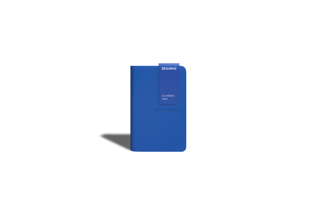 Carnet ZEQUENZ The Color - A7 - Ligné - Royal Blue - 8859340524583