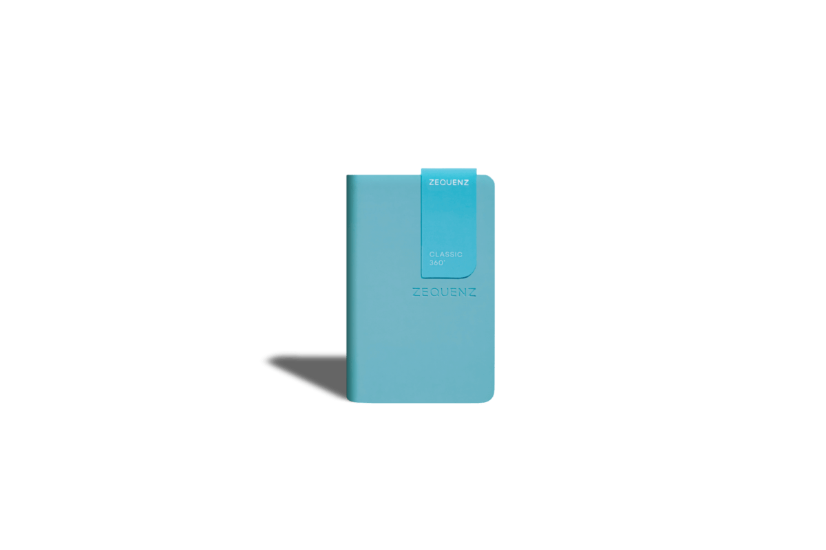 Carnet ZEQUENZ The Color - A7 - Ligné - Turquoise - 8859340511699