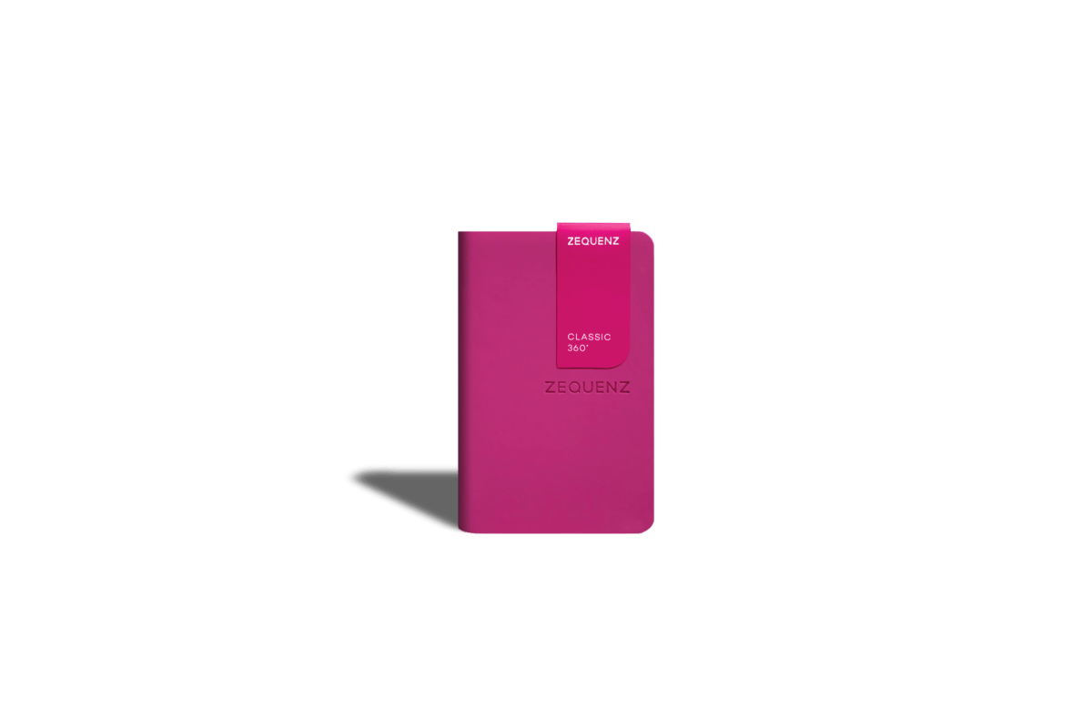 Carnet ZEQUENZ The Color - A7 - Quadrillé - Magenta - 