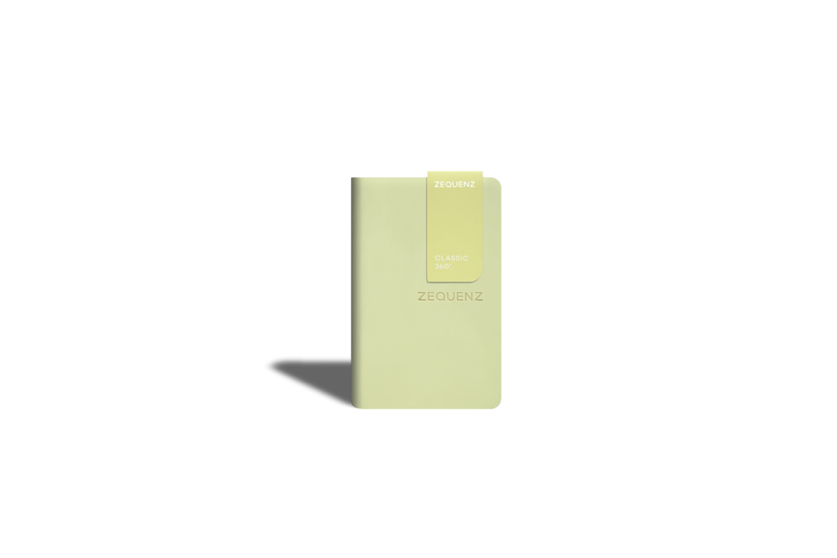 Carnet ZEQUENZ The Color - A7 - Quadrillé - Olive - 