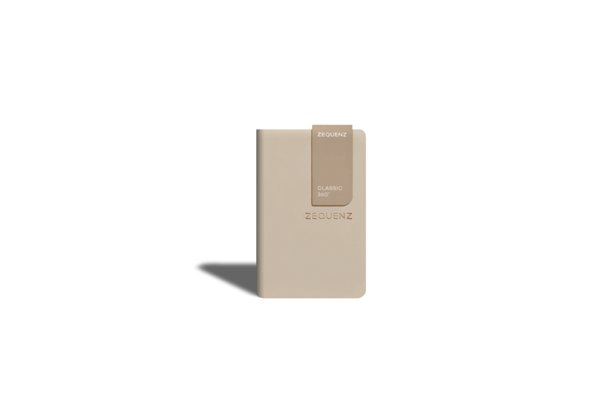 Carnet ZEQUENZ The Color - A7 - Quadrillé - Taupe - 