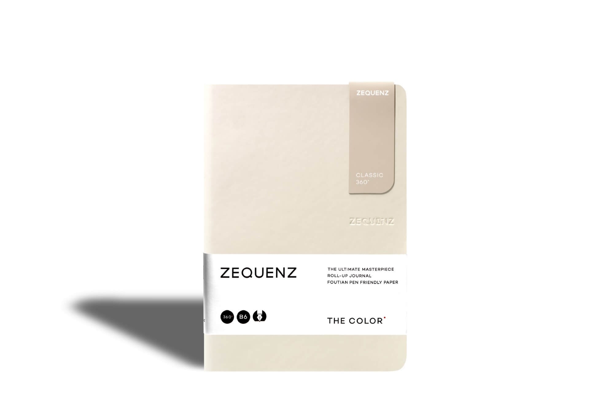 Carnet ZEQUENZ The Color - B6 - Ligné - Beige - 8859340512092