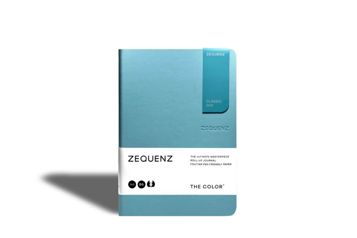 Carnet ZEQUENZ The Color - B6 - Ligné - Turquoise - 8859340517318