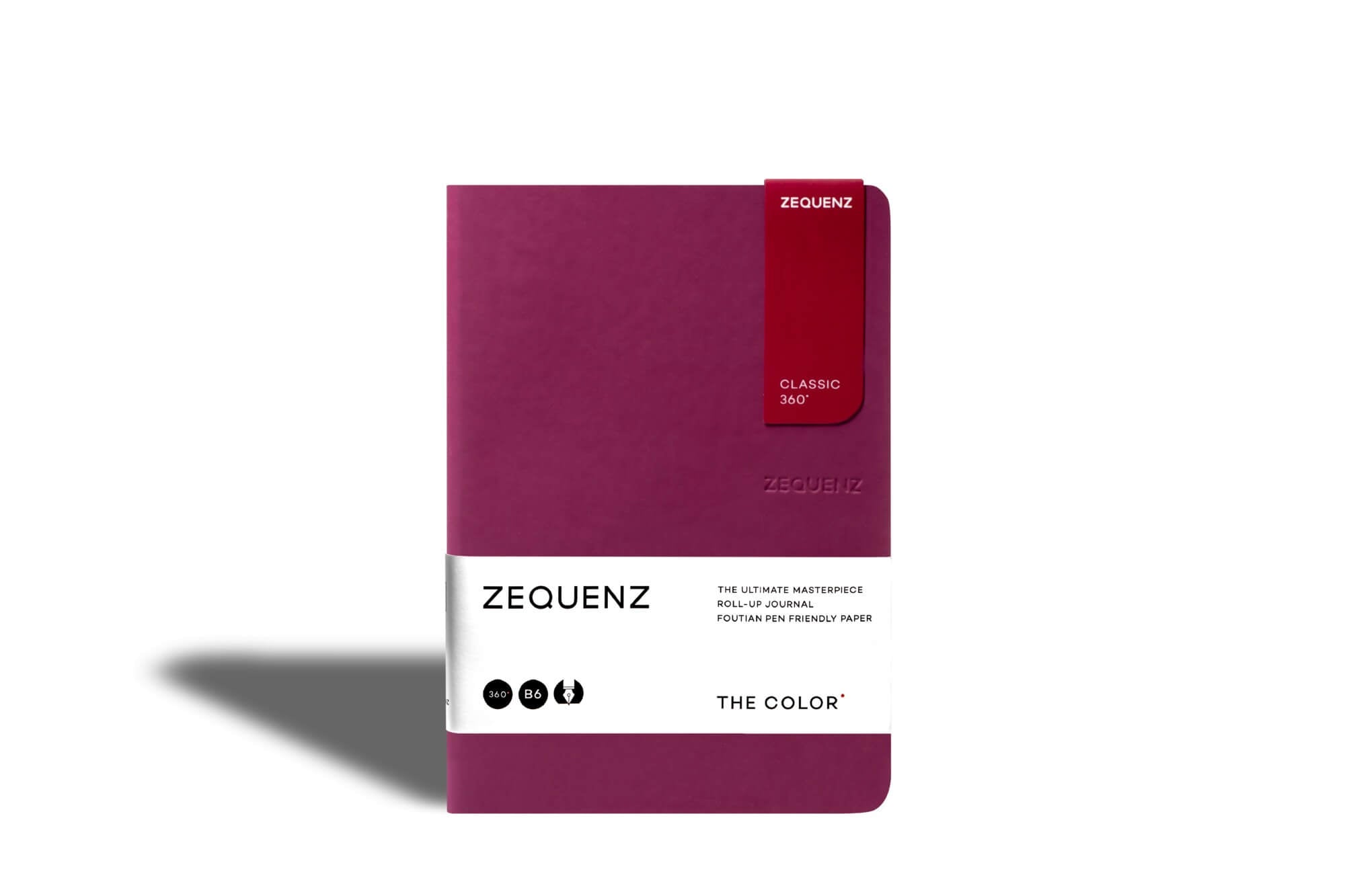 Carnet ZEQUENZ The Color - B6 - Quadrillé - Berry - 8859340512443