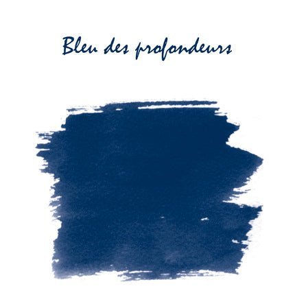 Cartouches d'encre JACQUES HERBIN - Bleu des Profondeurs - 3188550201188