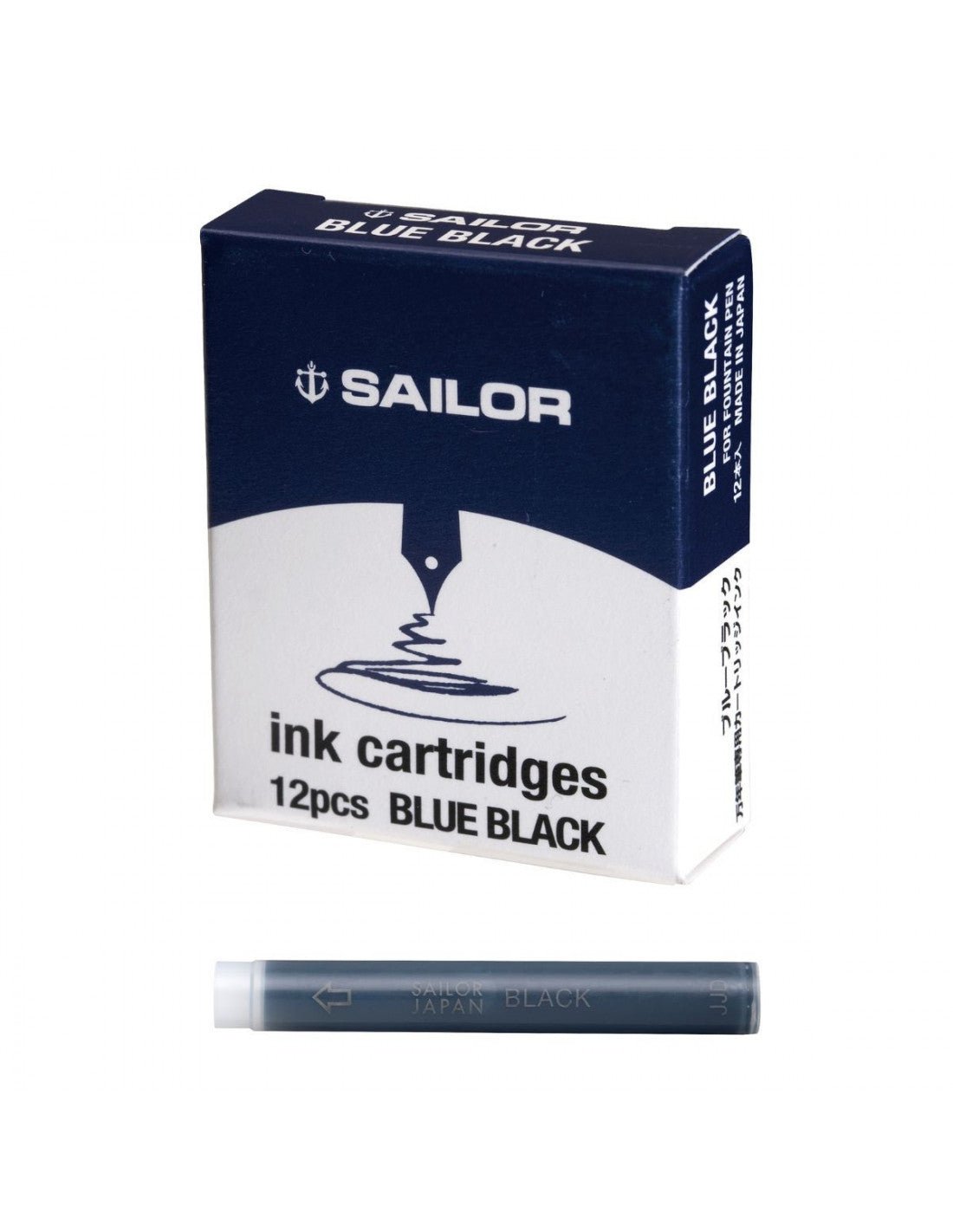 Cartouches d'encre SAILOR Jentle - Bleu - Noir - 4901680180104