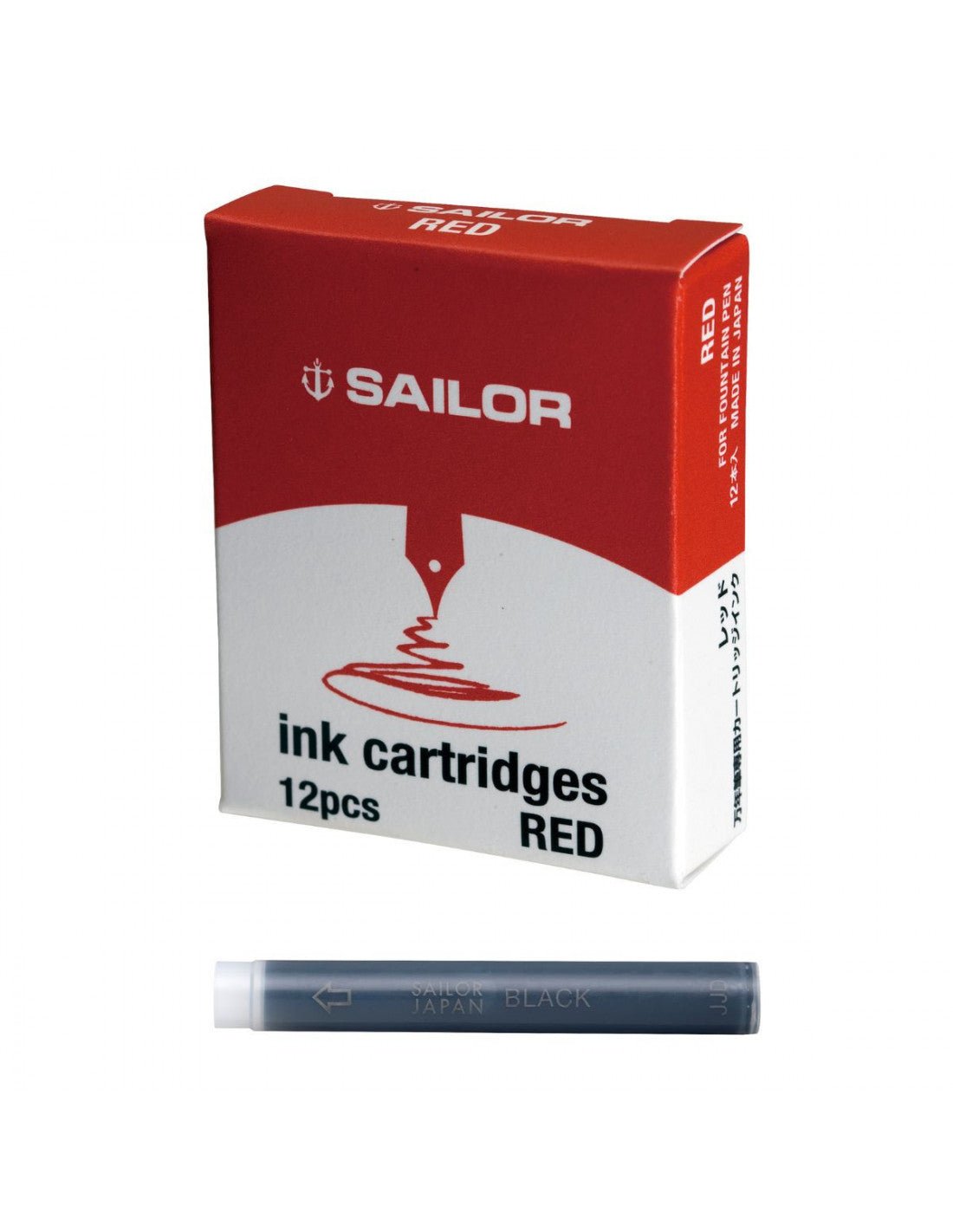 Cartouches d'encre SAILOR Jentle - Rouge - 4901680180081