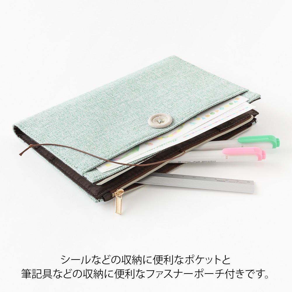 Couverture MIDORI Notebook Yuru Log - B6 - Bleu - 4902805153614