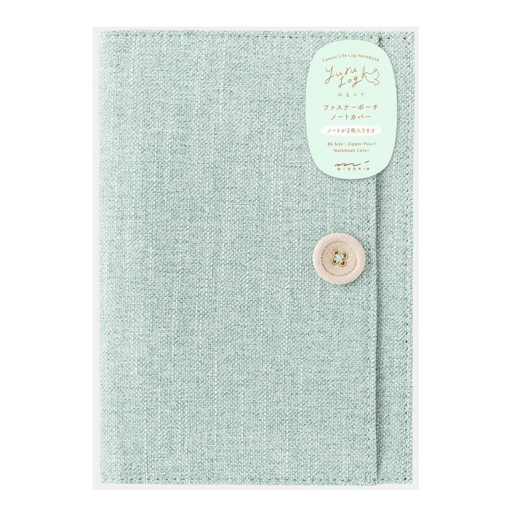 Couverture MIDORI Notebook Yuru Log - B6 - Bleu - 4902805153614