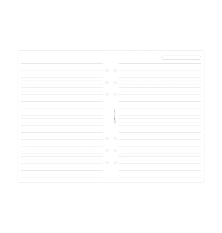 Feuilles de notes lignées FILOFAX - Blanc - A5 - A5 - Ligné - 5015142020217