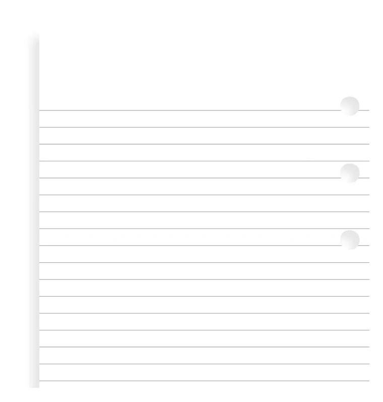 Feuilles de notes lignées FILOFAX - Blanc - A5 - A5 - Ligné - 5015142020217