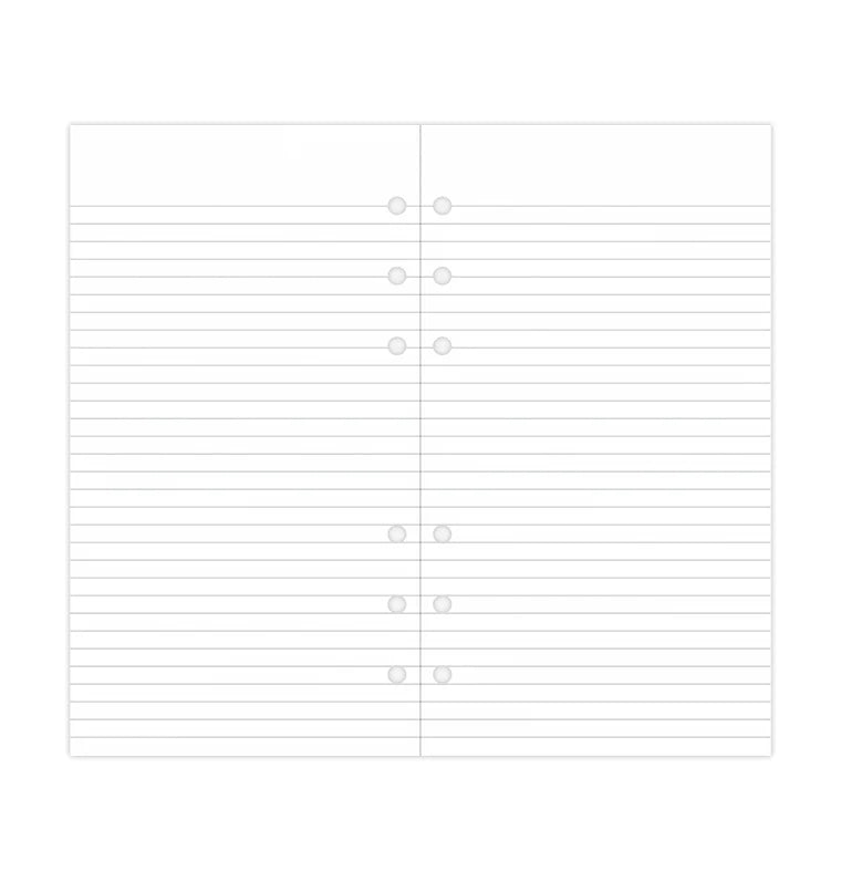 Feuilles de notes lignées FILOFAX - Blanc - Personal - Personal - Ligné - 5015142504502