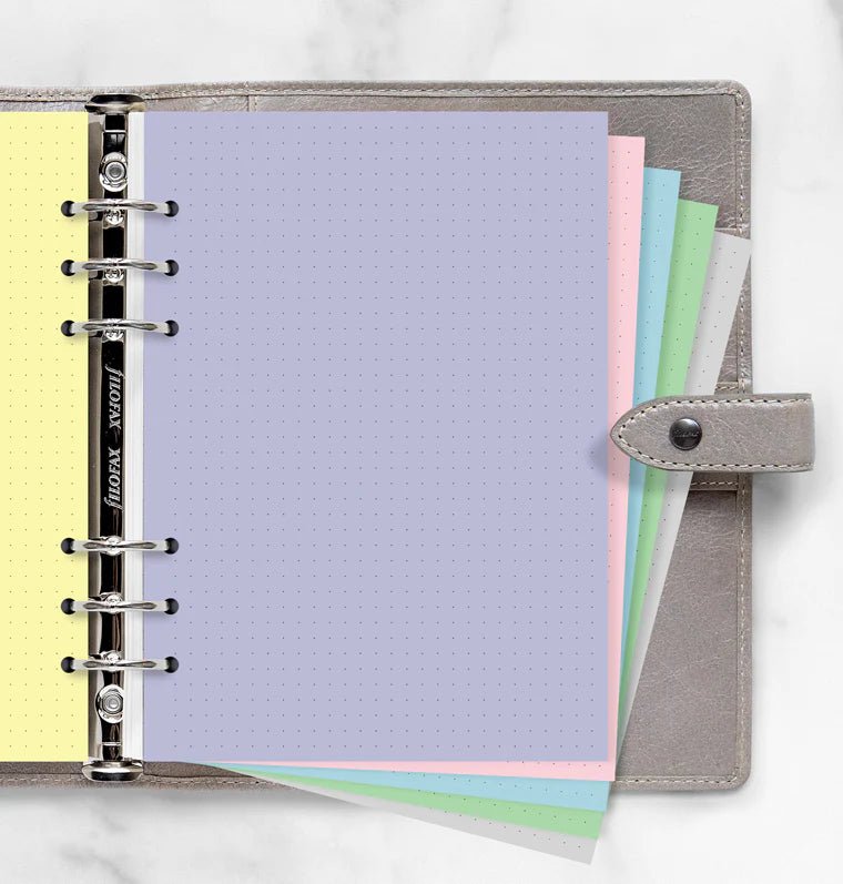 Feuilles de notes pointillées FILOFAX - Assortiment Pastel - A5 - A5 - Pointillé - 5015142277543