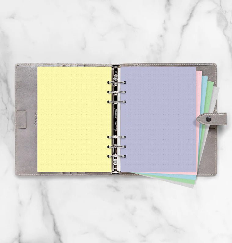 Feuilles de notes pointillées FILOFAX - Assortiment Pastel - A5 - A5 - Pointillé - 5015142277543