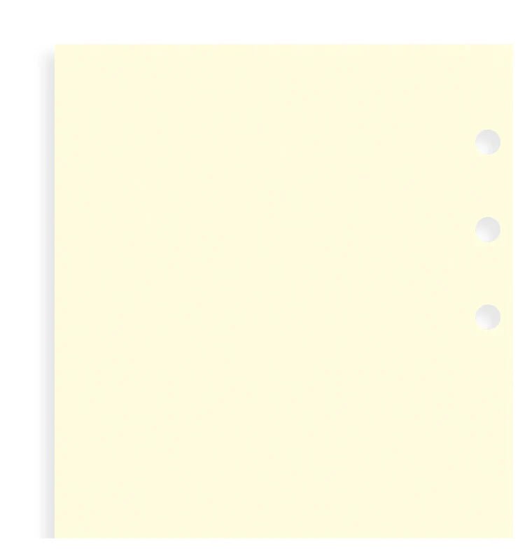 Feuilles de notes unies FILOFAX - Cotton Cream - Personal - Personal - Uni - 5015142124335