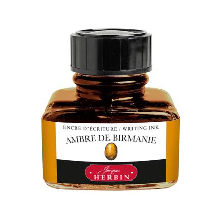 Flacon d'encre JACQUES HERBIN - Encre d'écriture - Ambre de Birmanie (30ml) - 30 ml - 3188550130419