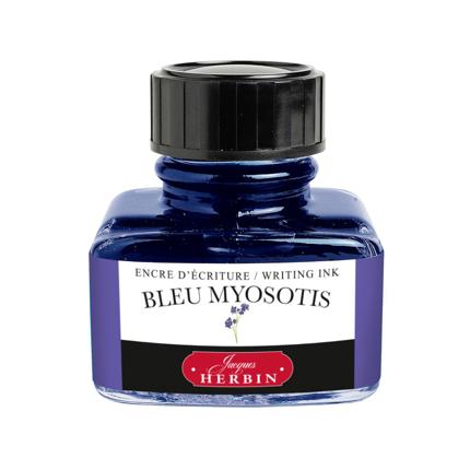 Flacon d'encre JACQUES HERBIN - Encre d'écriture - Bleu Myosotis (30ml) - 30 ml - 3188550130150