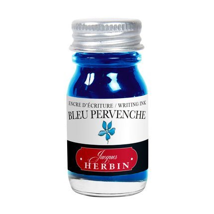 Flacon d'encre JACQUES HERBIN - Encre d'écriture - Bleu Pervenche (10ml) - 10 ml - 3188550115133