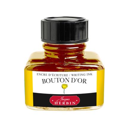 Flacon d'encre JACQUES HERBIN - Encre d'écriture - Bouton d'Or (30ml) - 30 ml - 3188550130532