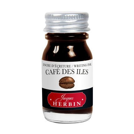 Flacon d'encre JACQUES HERBIN - Encre d'écriture - Café des Îles (10ml) - 10 ml - 3188550115461