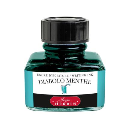 Flacon d'encre JACQUES HERBIN - Encre d'écriture - Diabolo Menthe (30ml) - 30 ml - 3188550130334