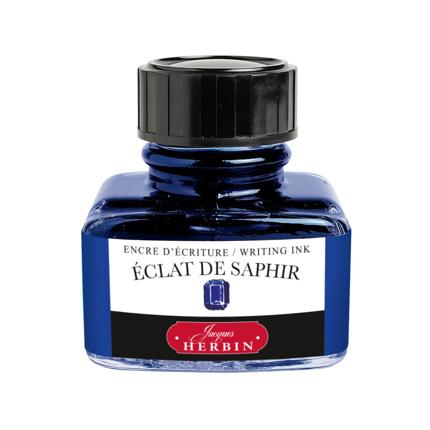 Flacon d'encre JACQUES HERBIN - Encre d'écriture - Éclat de Saphir (30ml) - 30 ml - 3188550130167