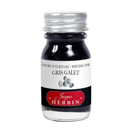 Flacon d'encre JACQUES HERBIN - Encre d'écriture - Gris Galet (10ml) - 10 ml - 3188550115058