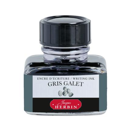 Flacon d'encre JACQUES HERBIN - Encre d'écriture - Gris Galet (30ml) - 30 ml - 3188550130051