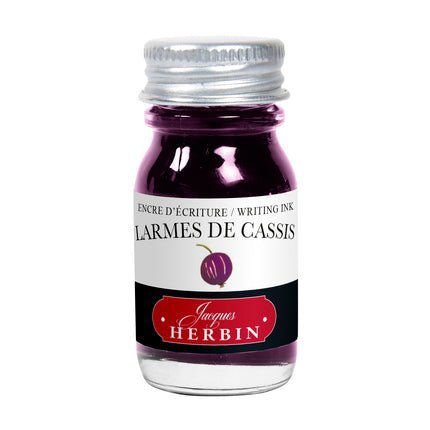 Flacon d'encre JACQUES HERBIN - Encre d'écriture - Larme de Cassis (10ml) - 10 ml - 3188550115782