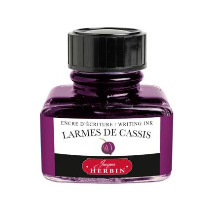 Flacon d'encre JACQUES HERBIN - Encre d'écriture - Larme de Cassis (30ml) - 30 ml - 3188550130785