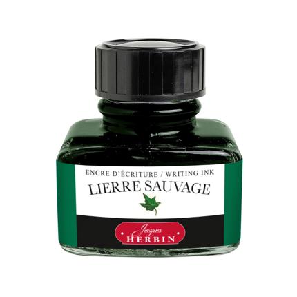 Flacon d'encre JACQUES HERBIN - Encre d'écriture - Lierre Sauvage (30ml) - 30 ml - 3188550130372