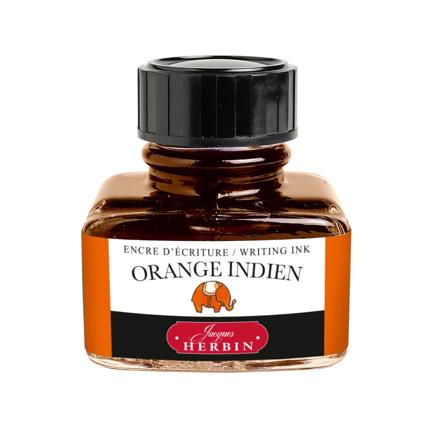 Flacon d'encre JACQUES HERBIN - Encre d'écriture - Orange Indien (30ml) - 30 ml - 3188550130570