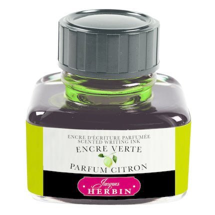 Flacon d'encre JACQUES HERBIN - Encre d'écriture parfumée - Parfum Citron (30ml) - 30 ml - 3188550137364