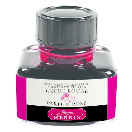 Flacon d'encre JACQUES HERBIN - Encre d'écriture parfumée - Parfum Rose (30ml) - 30 ml - 3188550137685