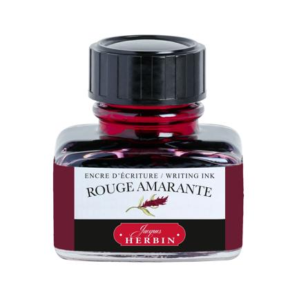 Flacon d'encre JACQUES HERBIN - Encre d'écriture - Rouge Amarante (30ml) - 30 ml - 3188550130266