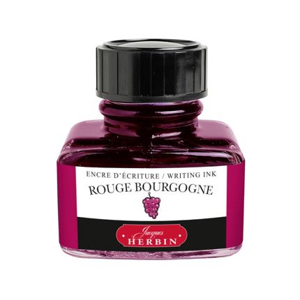 Flacon d'encre JACQUES HERBIN - Encre d'écriture - Rouge Bourgogne (30ml) - 30 ml - 3188550130280