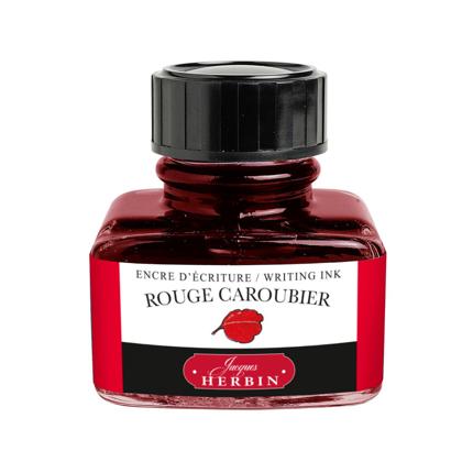 Flacon d'encre JACQUES HERBIN - Encre d'écriture - Rouge Caroubier (30ml) - 30 ml - 3188550130228