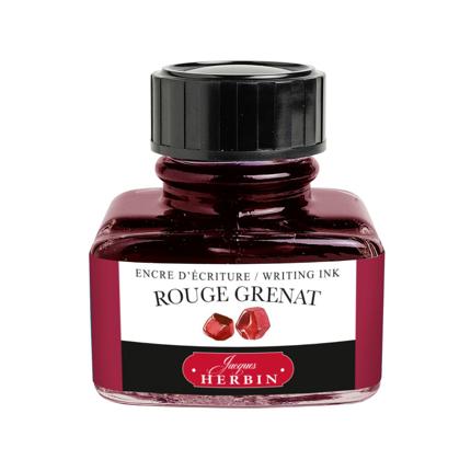 Flacon d'encre JACQUES HERBIN - Encre d'écriture - Rouge Grenat (30ml) - 30 ml - 3188550130297