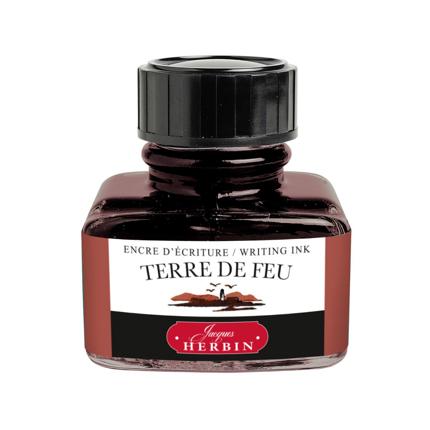 Flacon d'encre JACQUES HERBIN - Encre d'écriture - Terre de Feu (30ml) - 30 ml - 3188550130471