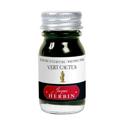 Flacon d'encre JACQUES HERBIN - Encre d'écriture - Vert Cactus (10ml) - 10 ml - 3188550115348