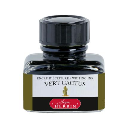 Flacon d'encre JACQUES HERBIN - Encre d'écriture - Vert Cactus (30ml) - 30 ml - 3188550130341