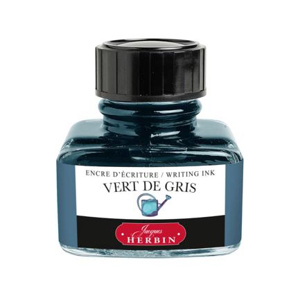 Flacon d'encre JACQUES HERBIN - Encre d'écriture - Vert de Gris (30ml) - 30 ml - 3188550130075