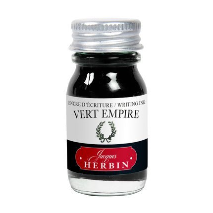 Flacon d'encre JACQUES HERBIN - Encre d'écriture - Vert Empire (10ml) - 10 ml - 3188550115393