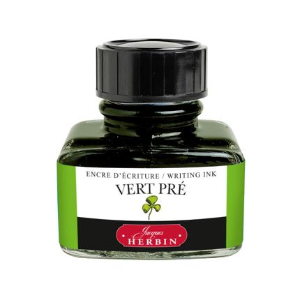 Flacon d'encre JACQUES HERBIN - Encre d'écriture - Vert Pré (30ml) - 30 ml - 3188550130310