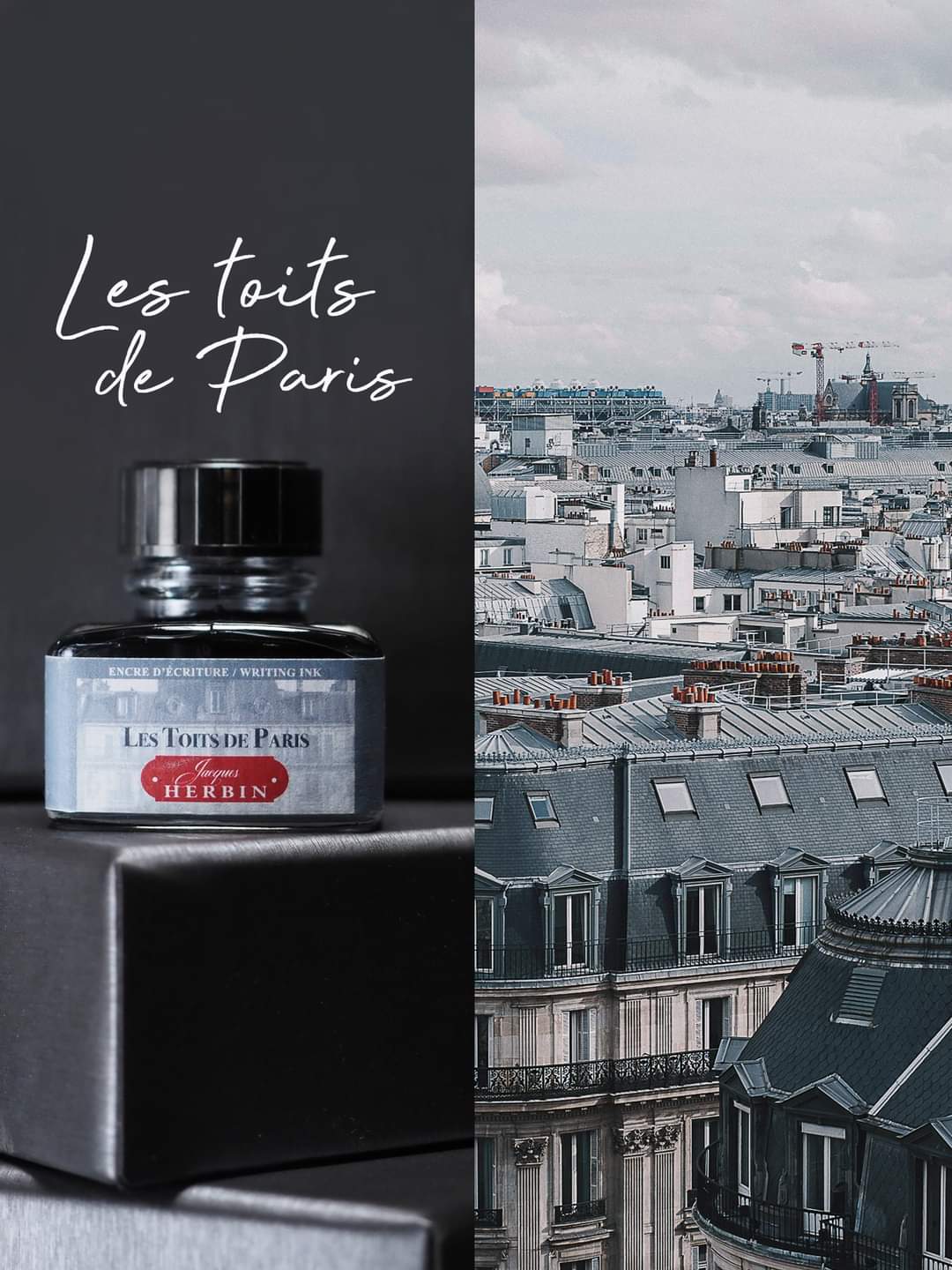 Flacon d'encre JACQUES HERBIN - Les Couleurs de Paris - Les Toits de Paris (10ml) - 10 ml - 3188550118066