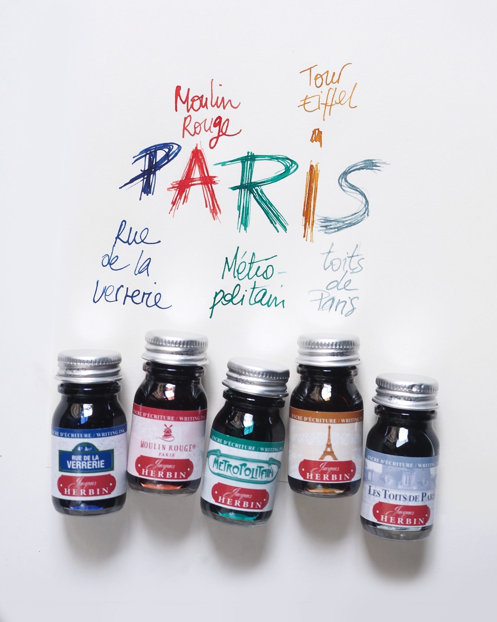 Flacon d'encre JACQUES HERBIN - Les Couleurs de Paris - Tour Eiffel (10ml) - 10 ml - 3188550118424