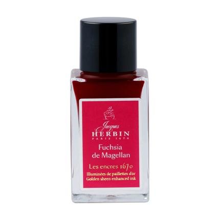 Flacon d'encre JACQUES HERBIN - Les Encres 1670 - Fuschia de Magellan (15ml) - 3188555160633